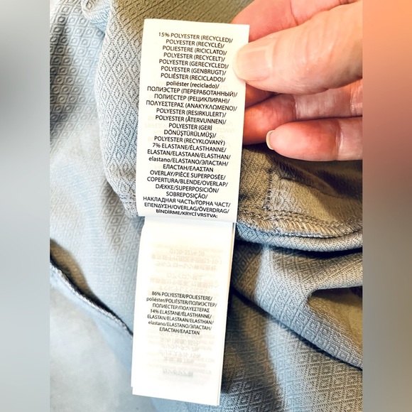 RLX Ralph Lauren Women’s Size M Print Golf Techy Terry Full Zip Vest Jacket Blue - Picture 9 of 9